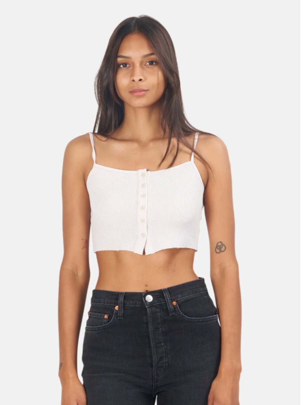 NWT Twenty Montreal Everest Thermal Crop Tank in White